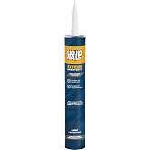 Liquid Nails 28 oz Extreme Heavy Duty Construction Adhesive | All-Weather Waterproof Glue Bonds Wood, Drywall, Subfloor &amp; Panel, 2X Stronger