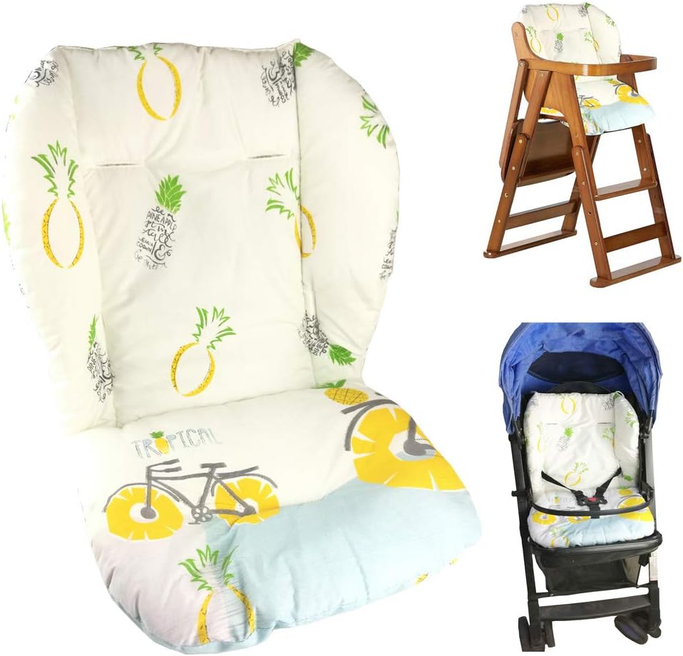 Twoworld Baby Stroller/Car/High Chair Seat Cushion Liner Mat Pad Cover Protector Breathable(Pineapple Pattern)