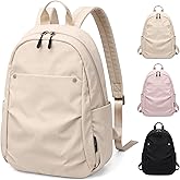 GOLF QUALITY Mini Backpack for Women Fashion Small Backpack Purse Lightweight Daypack for Work Trave Daily,Apricot