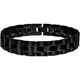 Jewels By Lux Stainless Steel Black-tone Mens Fashion Bracelet Size 8.5 Inches