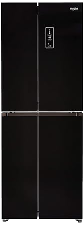 Whirlpool 406 L Inverter Frost-Free Multi-Door Refrigerator (WS QUATRO 460 CRYSTAL BLACK, Crystal Black)