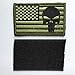 SpaceAuto USA American Flag Skull Military Army Tactical Morale Badge Hook & Loop Decorative Patch 3.15
