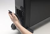 Dimplex FuturRad 3kW Portable Eco Digital Radiator Black Glass view 3