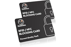 XENLYN GEAR RFID Blocking Card with Advanced Signal Blocking Technology- Contactless Card Protector with Advanced Chip for NFC Blocking- Slim Design That Fits Simply into Your Wallets & Purses- 2 PACK