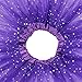 Jastore® Girls Layered Stars Sequins Tutu Skirt Princess Ballet Dance Dress (Purple)
