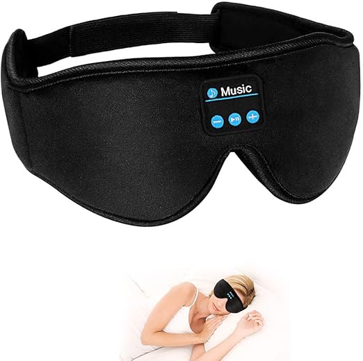 Sleep Eye Mask, CestMall 3D Bluetooth Sleep 5.0 Blindfold Mask with