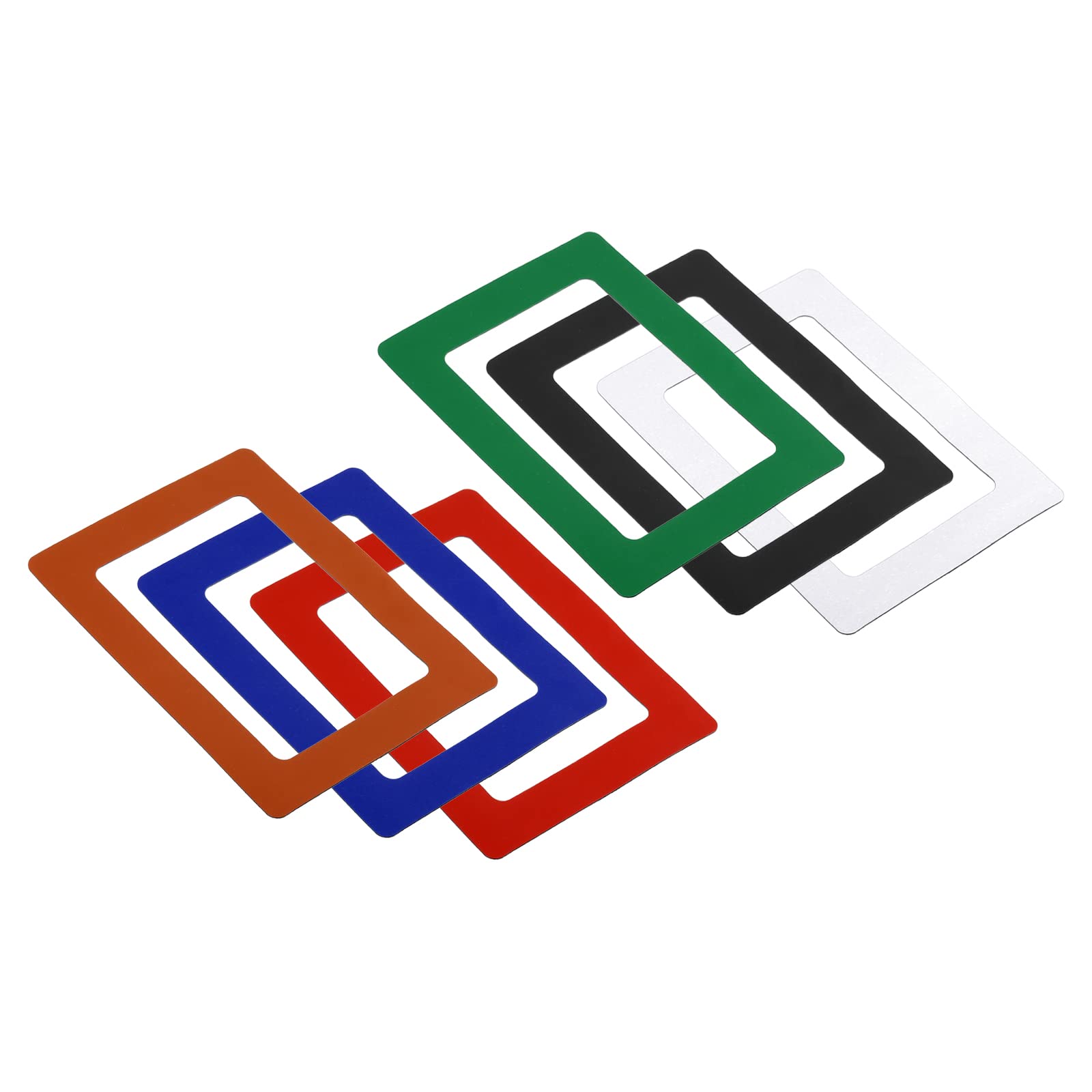 PATIKIL Magnetic Picture Frame, 6 Pack Magnetic Photo Frame Picture Holder Holds 4x6 Inch Photos for Refrigerator Metal Home Office, PVC Multicolor