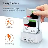ISHEEP USB3.0 Docking Station Dual Bay SATA HDD SSD 3 Port USB Offline Clone view 5