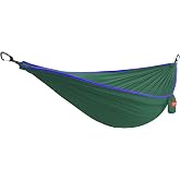GRAND TRUNK TrunkTech Single Hammock | 11 ft | 500 lb capacity | Fast-drying ripstop nylon | Lightweight for solo camping &amp; travel