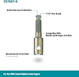 Makita 327687-6 Earth Auger Bit Adapter D for compatible augers view 2