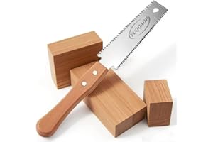 YUQGAOP Japanese Pull Saw, Hand Saw With Double Edges of 11/17 TPI, SK5 Flexible Blade Flush Cut Saw for Wood Cutting