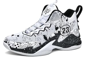 Wohenhao Boy's Basketball Shoes Lightweight Fashion Sneakers