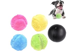 SCAPPOF Active Rolling Ball, 2024 New Anti-Anxiety Active Ball with Automatic Movement Active Rolling Ball for Dogs, Interactive Self Moving Balls Toys for Large Small Dogs (1 Ball + 4 Covers)