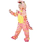 DearSun Child's T-Rex Dinosaur Costume Dinosaur Costume for Kids Fancy Dress Costume Hooded Romper Jumpsuit