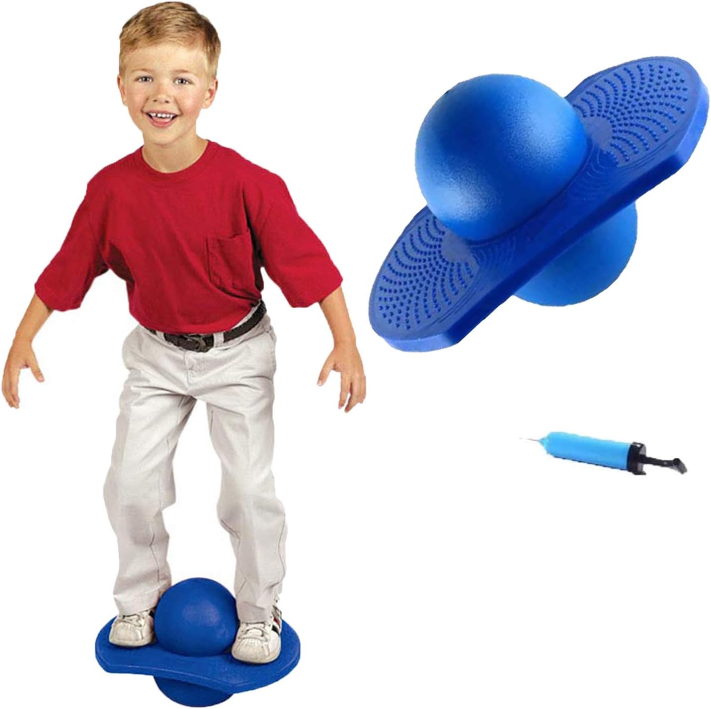 Pogo Ball Hopper,Jumping Bouncing Ball Space Hopper Balance Jump Ball Explosion-Proof Thicken Fitness Ball Exercise Bounce Space Ball Body Training Assistant for Losing Weight Coordination