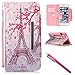 iPhone 5S Case, iPhone 5 Wallet Case, Firefish Stand Flip Folio Wallet Cover Shock Resistance Protective Shell with Cards Slots Magnetic Closure for Apple iPhone 5/5S/SE-Tower