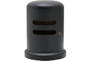 Westbrass D201-1-62 1-5/8" cap diameter 2-1/4 cap height Solid Brass Air Gap Cap Only, Skirted, 1-Pack, Matte Black