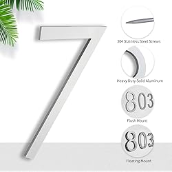 8 Inch House Numbers for Outside modern, Address