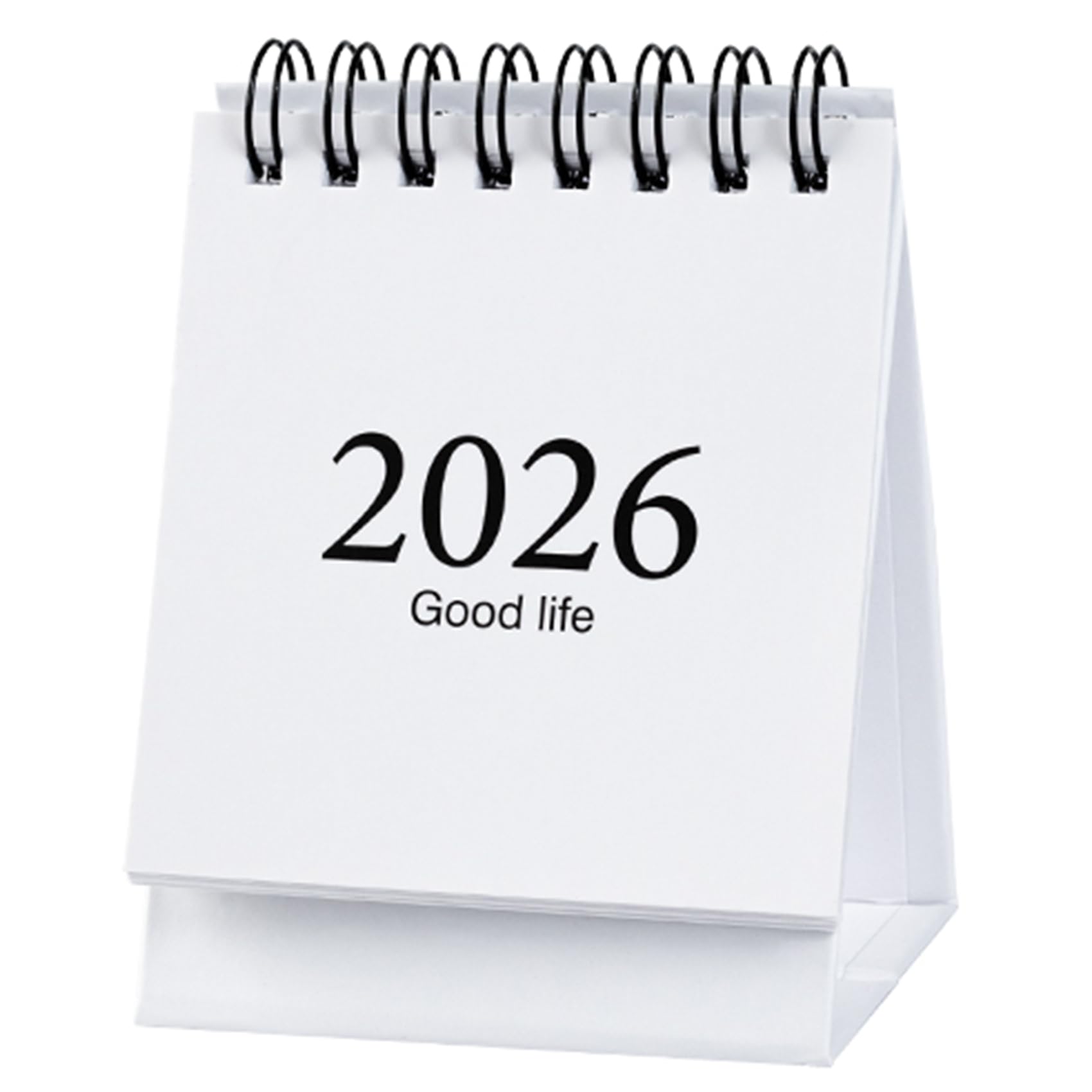 Photo 1 of 2026 Mini Desk Calendar Simple Style New Year Monthly Standing Calendar 3.9" x 3" - White (Jan. 2026 to Jul. 2027)