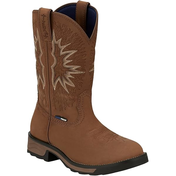 Amazon.com | Tony Lama Men's Boom Saddle Cowhide Pull On Safety