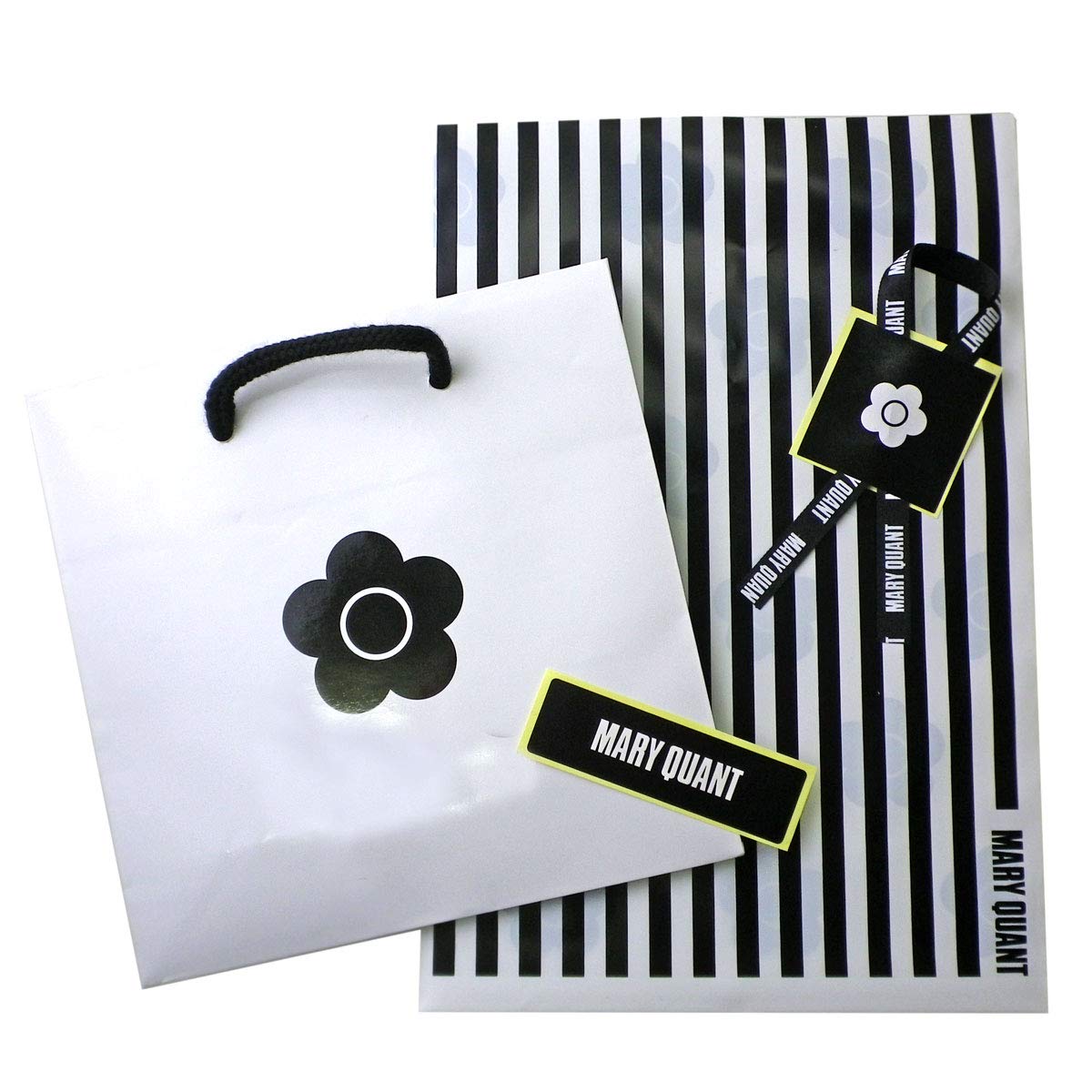 Mua マリークワント Mary Quant ッピングset うち袋 包装 ショップバッグ ロゴ 小物入れ Set セット ショッパー シール ストライプ 花柄 フラワー 黒 ブラック 白 ホワイト モノトーン 鞄 カバン Tren Amazon Nhật Chinh Hang 21 Fado