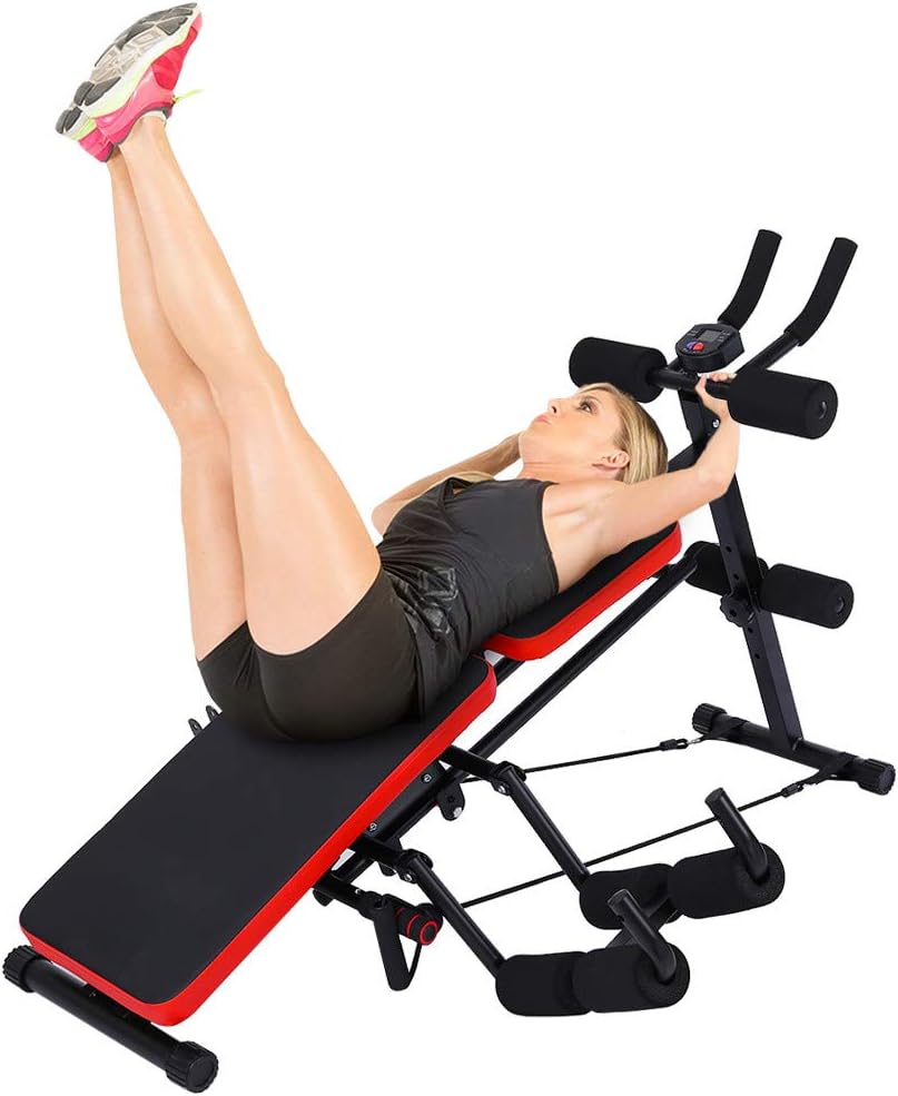 Guoxn Adjustable Sit Up Incline Abs Bench 8 in 1 Abdominal