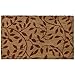 Printed Coir Door Mat, Leaves - 18 Inch Width, 30 Inch Length - Durable, Easy to Clean, & Decorative Outdoor Welcome Mats - Heavy-Duty for All Weather - Doormat Traps Dirt, Debris, & Mud