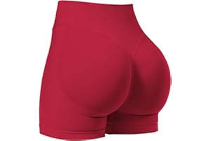 VOYJOY Women Workout Impact Shorts 3.6"/ 4.5"/ 6" Scrunch Butt Lifting Gym Shorts Seamless Booty Biker Shorts