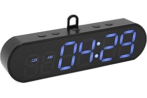 YUNSEITY Portable Gym Timer, Interval Timer for Workout with Time Rounds, Stopwatch, Alarm Clock, Countdown, 1000mAh Large Battery Workout Clock for Boxing HIIT Tabata Fitness