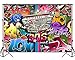 Mocsicka Hip Pop 90's Backdrop 7x5ft Vinyl Graffiti Music 90th Themed Party Background 90s Personalized Portrait Banner Decoration Photography Backdrops