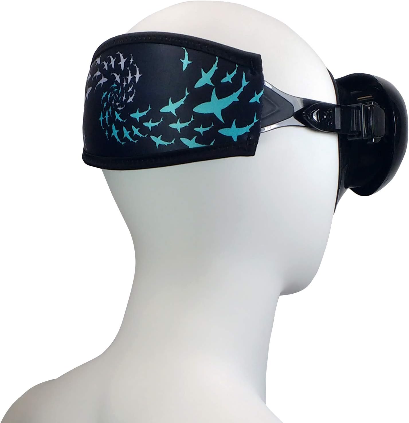 Flow Scuba Gear - Neoprene Cover for Dive and Snorkel Mask Strap (Sharknado) : Sports & Outdoors