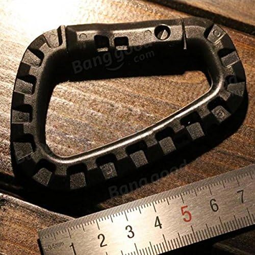 2x D-Ring Carabiner large carabiner d ring carabiner carabiner keychain carabiner clip climbing rope Snap Keychain Tactical Backpack Hanging Hook by Gerenic