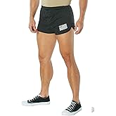 Rothco US Flag Ranger PT (Physical Training) Shorts (US, Alpha, Large, Regular, Regular, Black)