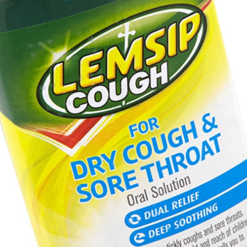 Lemsip Dry Cough and Sore Throat Oral Solution 180 ml Buy Online in