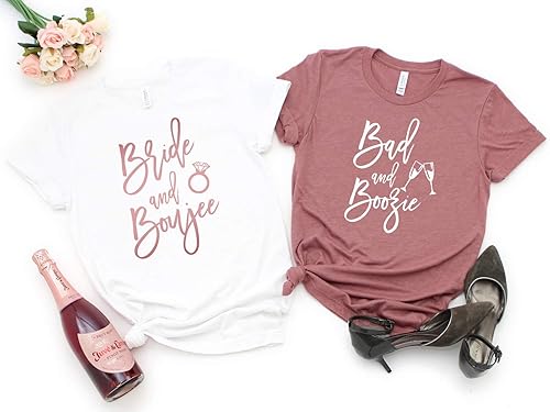 bride and bridesmaid shirts