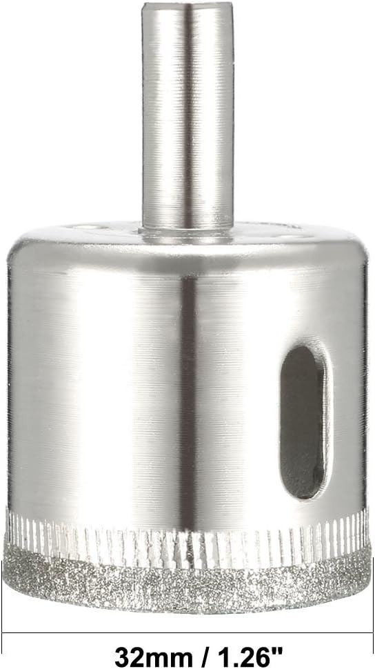 Sourcingmap 2pcs 32mm Diamond Drill Bit Hole Saw for Glass Tile Marble Fiberglass Ceramic Stone Bottles Pots - Image 3