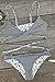 Cupshe Fashion Women's Floral Printing Front Cross Padding Bikini Set (M)