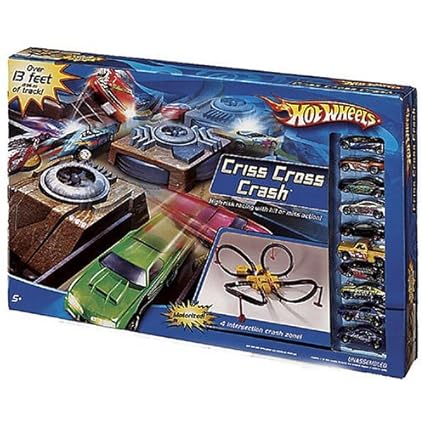 hot wheels criss cross crash set up