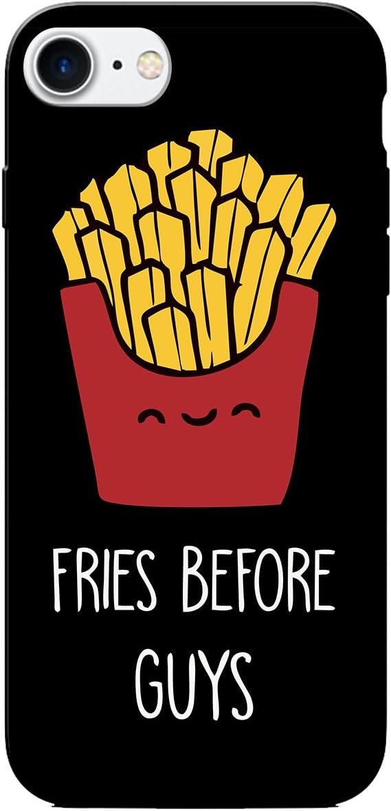 Caseria Fries Before Guys Black Slim Fit Hard Case Cover for Apple iPhone 7