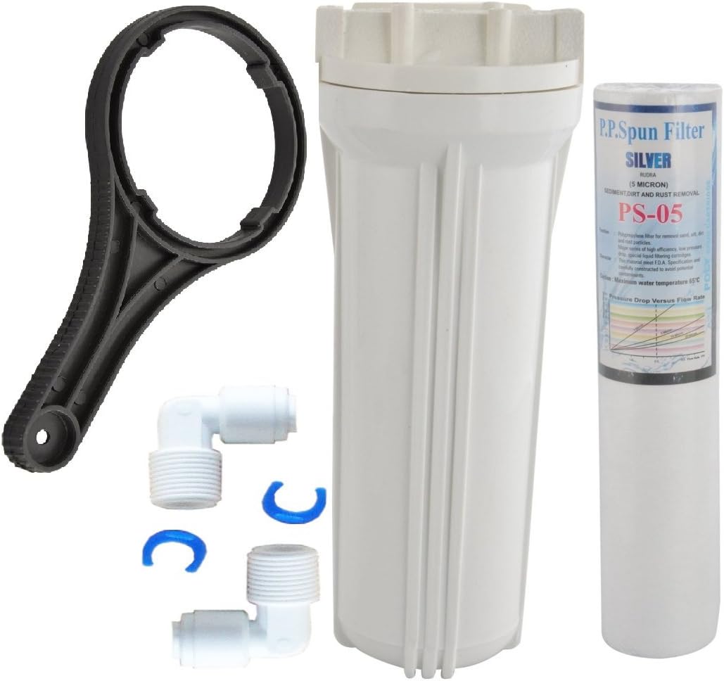 Pre Filter Housing Kit with Spun, Spanner, Pipe, Teflon for Aquaguard, Kent,livpure,aquagrand,aquafresh & All Type of uv Water purifiers