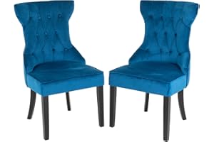 FDW Dining Chairs Arm Accent Chairs Dining Room Chair Kitchen Chair Dining Metal Side Chairs Solid Wood Modern Tufted Upholst