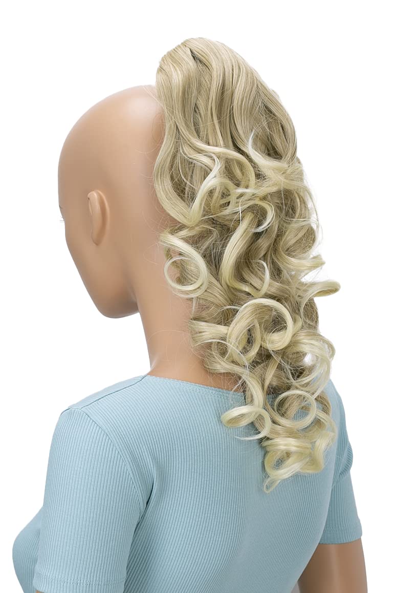 CAISHA 16" Hairpiece Ponytail Extension Butterfly Clip Voluminous Wavy Light Blonde H209 — image 1