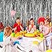 4 Pack Foil Curtains Metallic Fringe Curtains Shimmer Curtain for Birthday Wedding Party Christmas Decorations (Gold and Black)