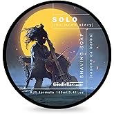 The Goodfellas’ Smile SOLO (Sandalwood & Mandarin Orange) Italian Shaving Soap – Semi-Soft Lathering Soap for Wet Shaving, Traditional Grooming & Use with a Shaving Brush