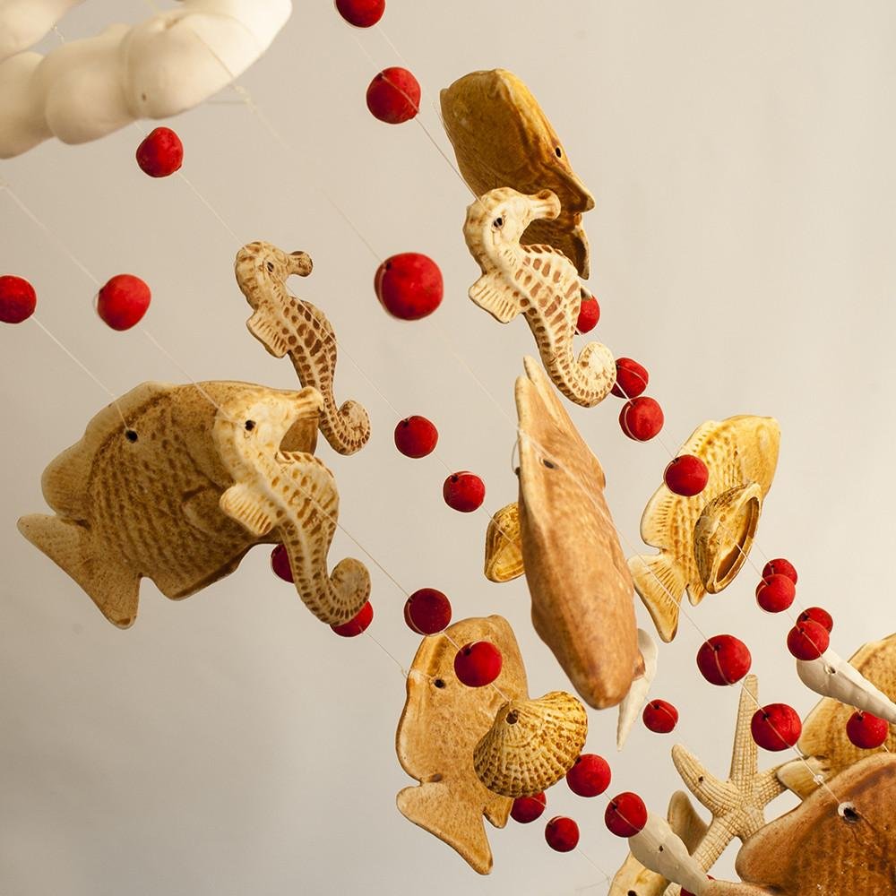 Roamwild Hand Crafted Ornamental Wind Chime (Sea Life) โ image 1
