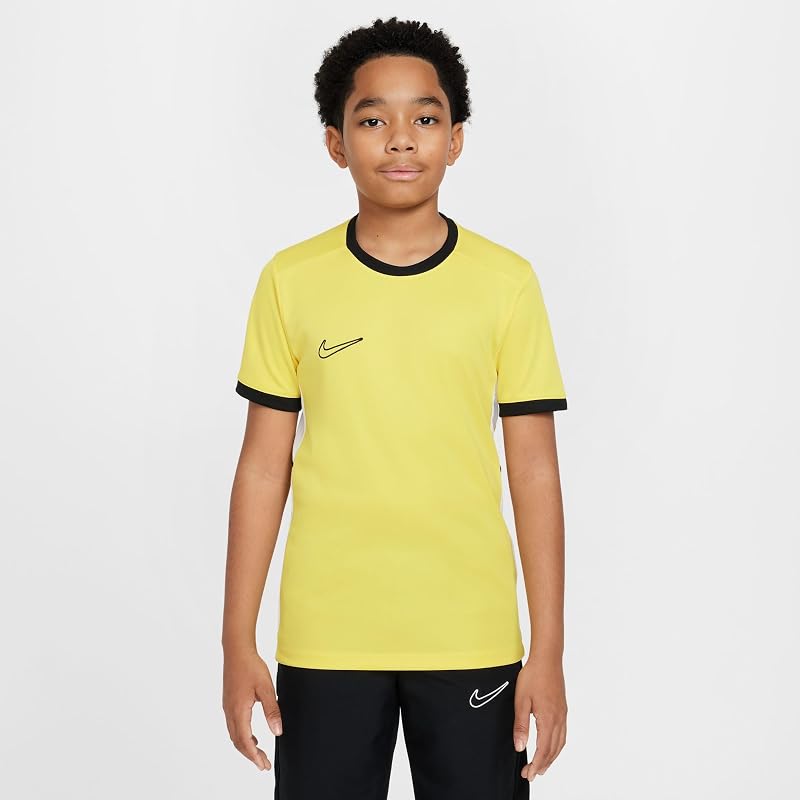 FZ9758-719 Y NK DF ACD25 SS Top Maglia Lunga Unisex Ragazzi Tour Yellow/Black/White/Black Taglia XL