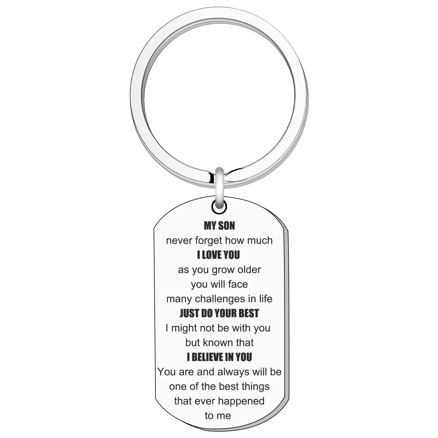 STYFA Son Keychain My Son Never Forget How Much I Love You Keychain Gifts From Mum Dad Birthday Gifts Christmas Gifts