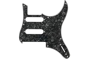 TAOQIDIANNAO Custom For Yamaha Pacifica 112V Style Electric Guitar Pickguard (4 Ply Black Pearl)