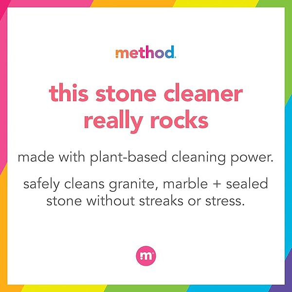 METHOD DAILY GRANITE CLEANER SPRAY, APPLE ORCHARD, CLEANING AGENT FOR GRANITE, MARBLE, AND OTHER SEALED STONE, 28 OZ SPRAY BOTTLE (PACK OF 1)