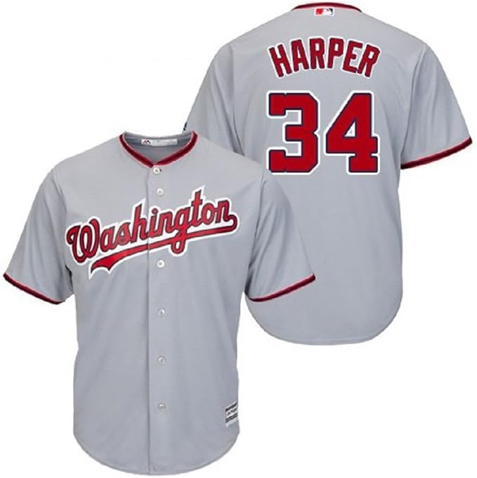 Majestic Bryce Harper Washington Nationals MLB Youth Gray